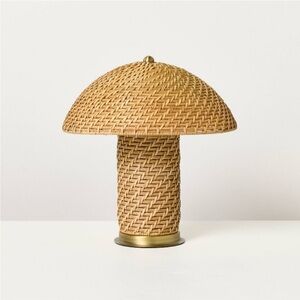 Rattan Accent Table Lamp (Includes LED Light Bulb) - Hearth & Hand with Magnolia